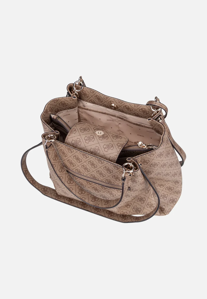 Lorella Logo Girlfriend 84230 Latte Logo - Tote Bag