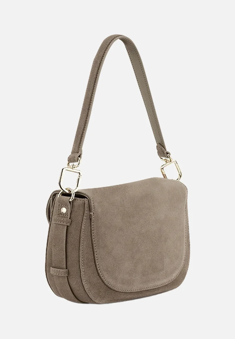 Big Sister Suede Mocha - Crossbody Bag