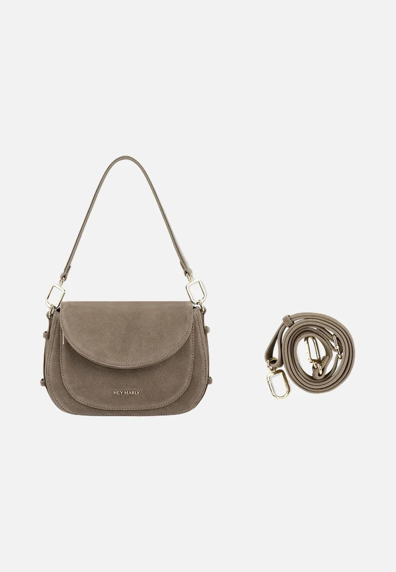 Big Sister Suede Mocha - Crossbody Bag