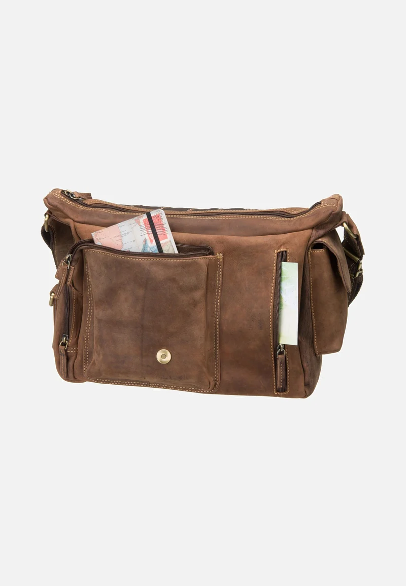 Vintage New Hunting Bag II Sattelbraun - Crossbody Bag