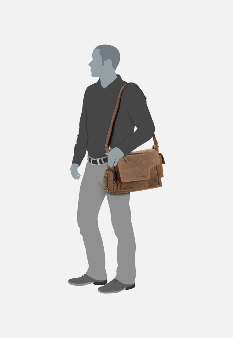 Vintage New Hunting Bag II Sattelbraun - Crossbody Bag