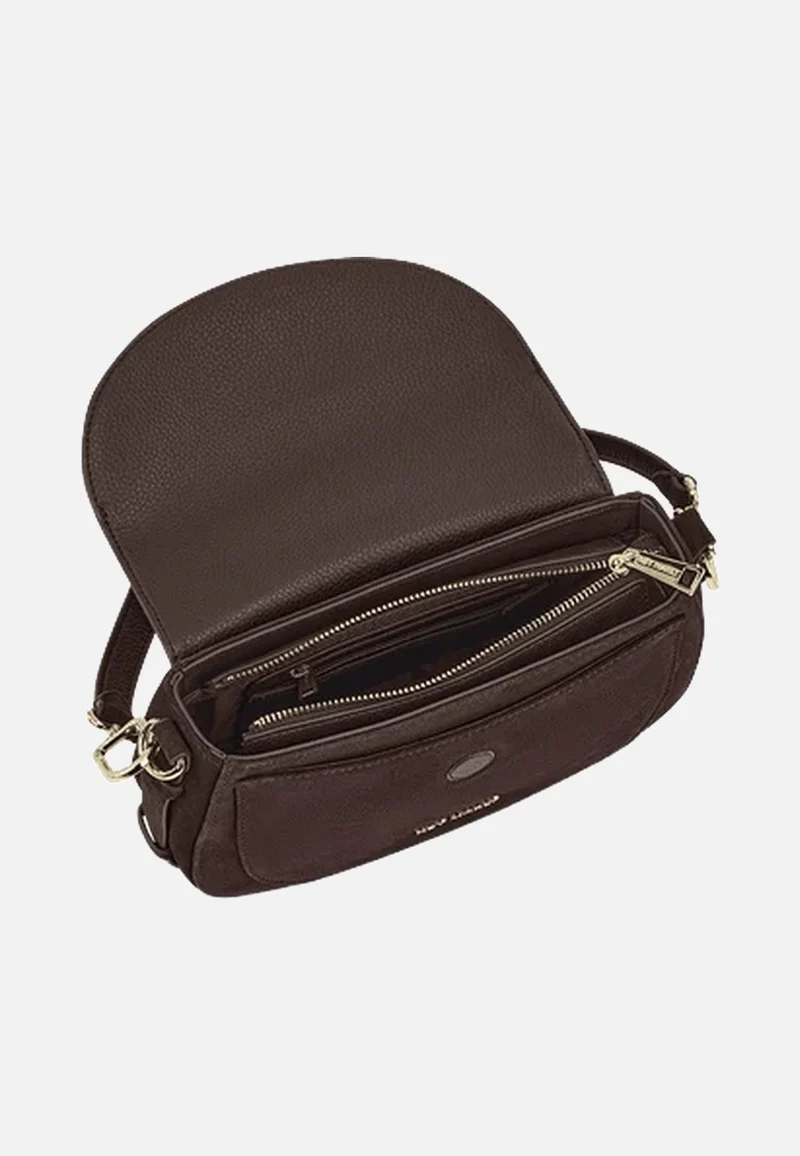 Big Sister Suede Coffee - Crossbody Bag
