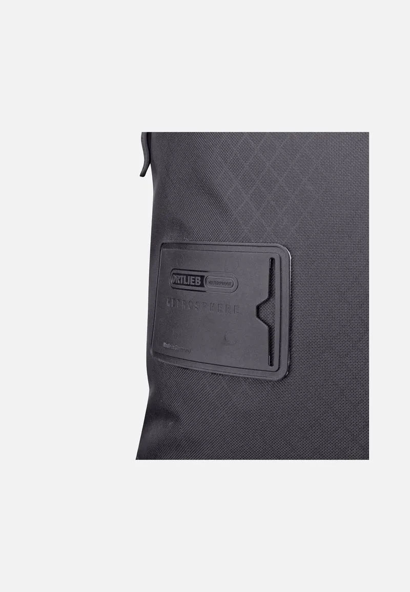Daypack Metrosphere Black Embossed - Rolltop Rucksack