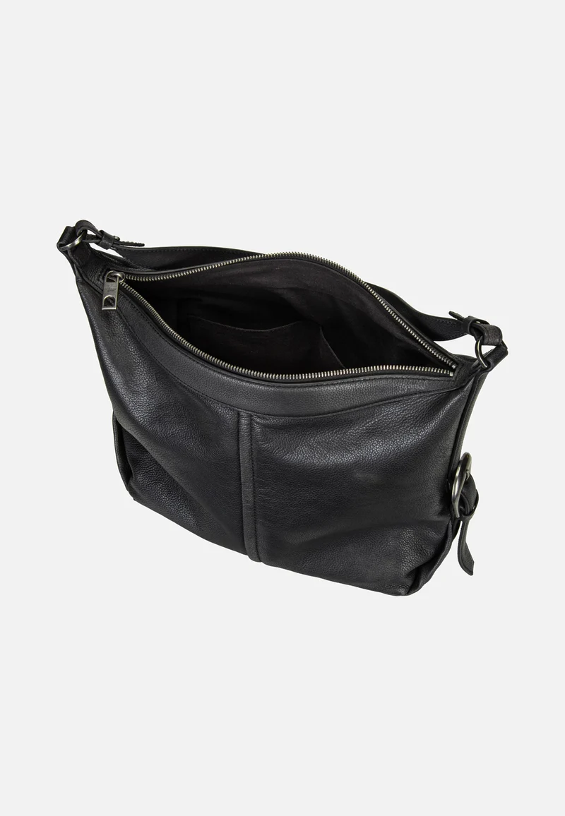 Paris II Hobo M Vintage Pebble Black - Hobo Bag