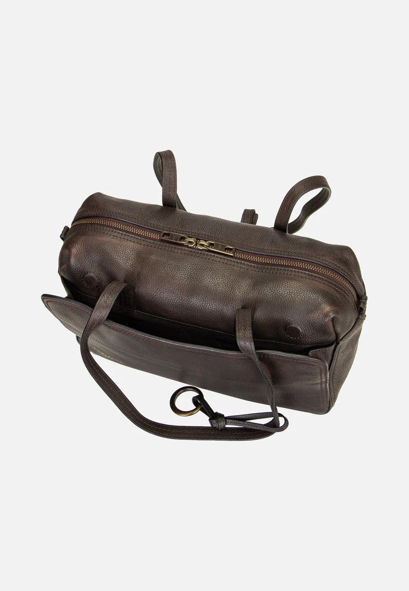 Clarice II Satchel M Vintage Pebble Deep Soil - Satchel