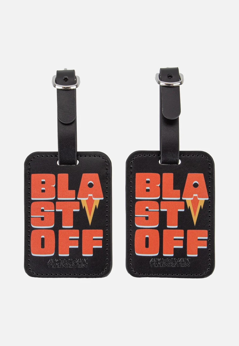 Luggage Tag Pack Of 2 Print Blast Off - Gepäckanhänger