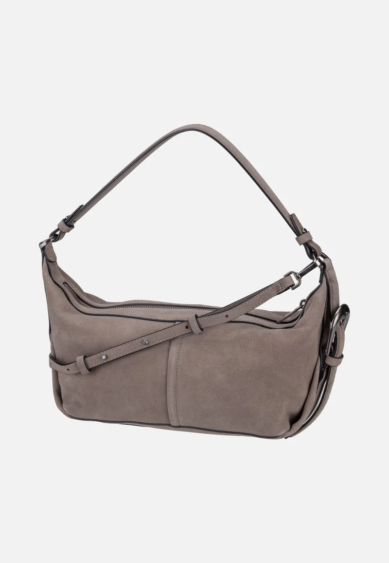 Paris II Hobo S Hydro Suede Neutral Grey - Hobo Bag