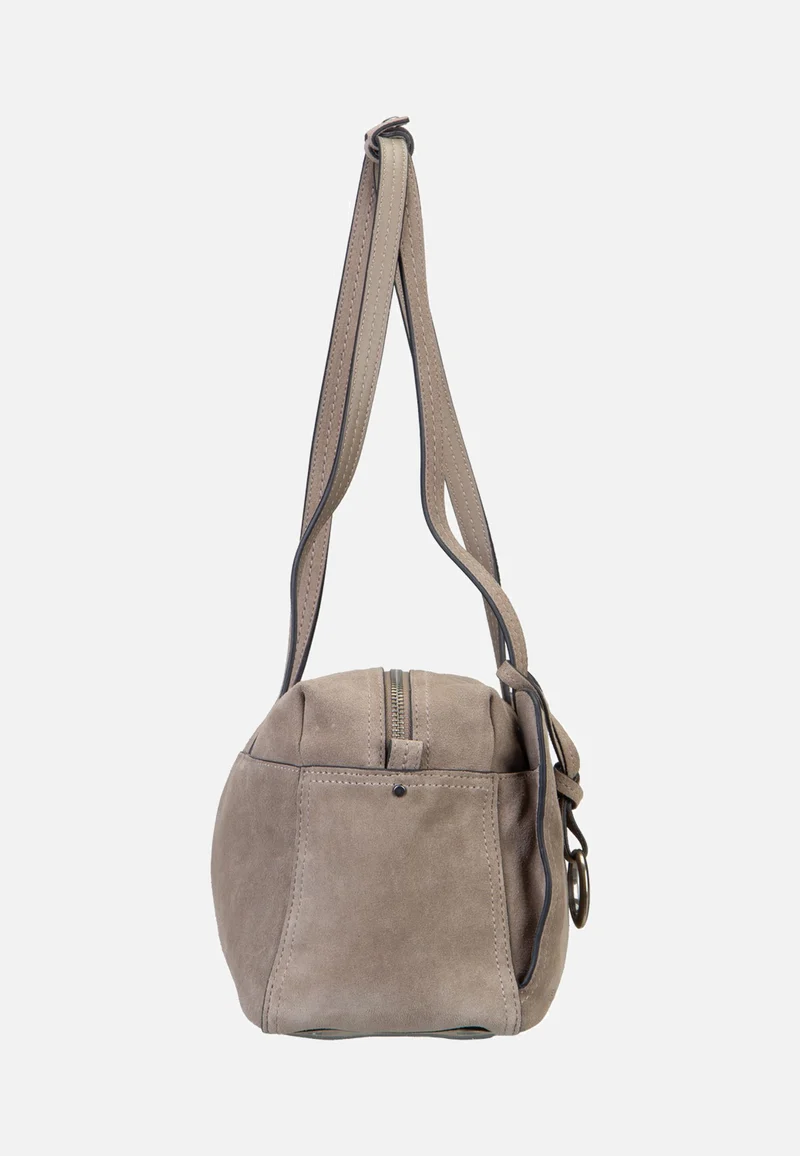 Clarice II Satchel M Hydro Suede Neutral Grey - Satchel
