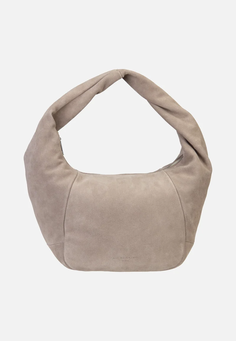 Farrah II Hobo M Hydro Suede Neutral Grey - Hobo Bag