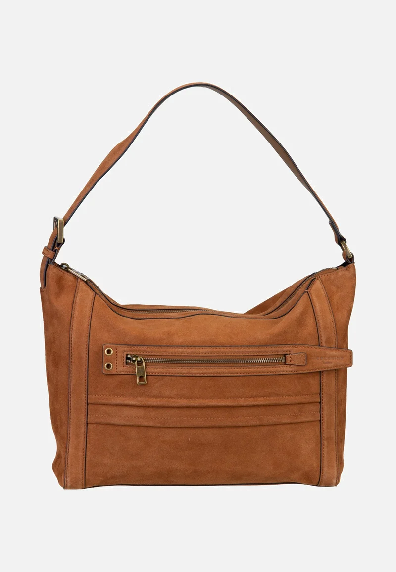 Delia Hobo M Suede Brown - Hobo Bag