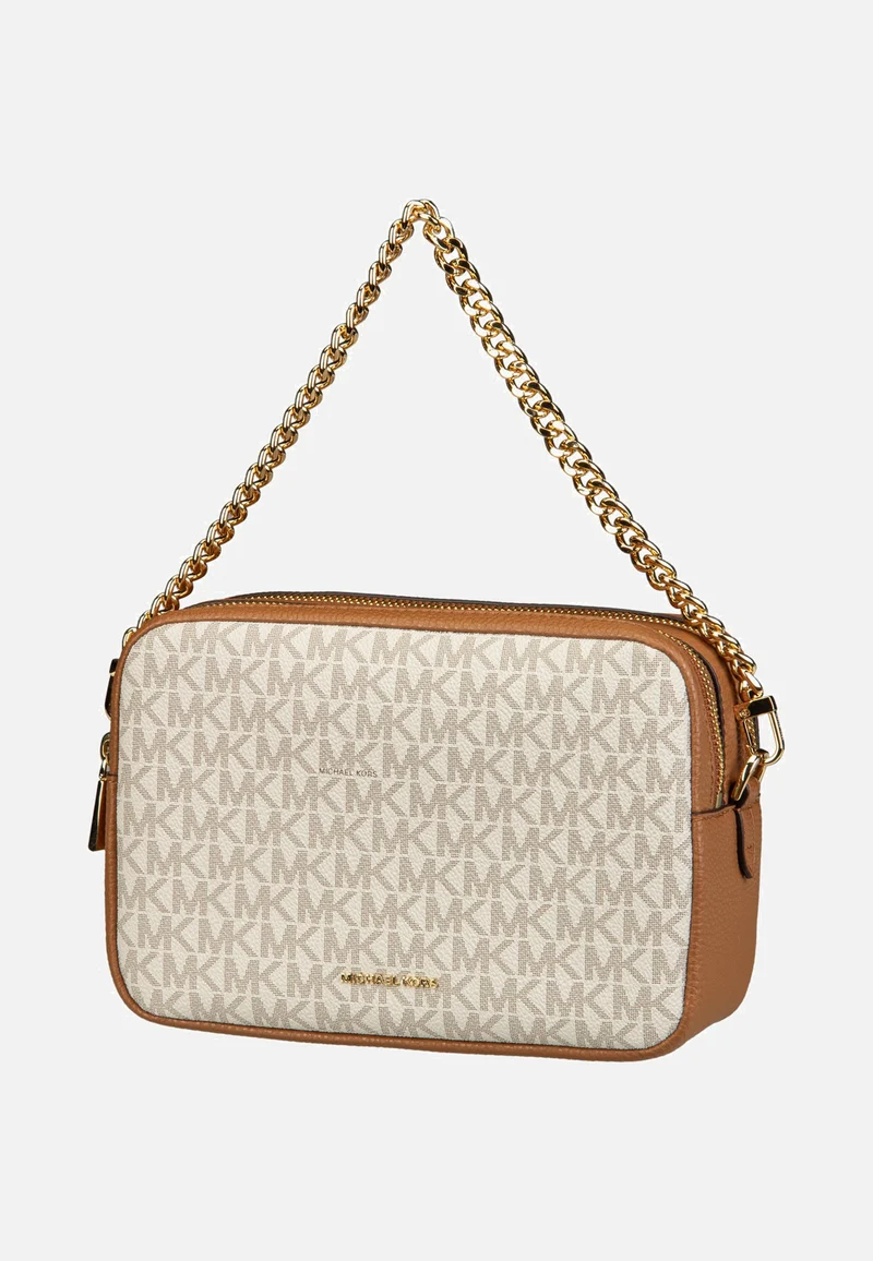 Bryant MD Double Zip Chain Cam Vanilla/Acorn - Crossbody Bag