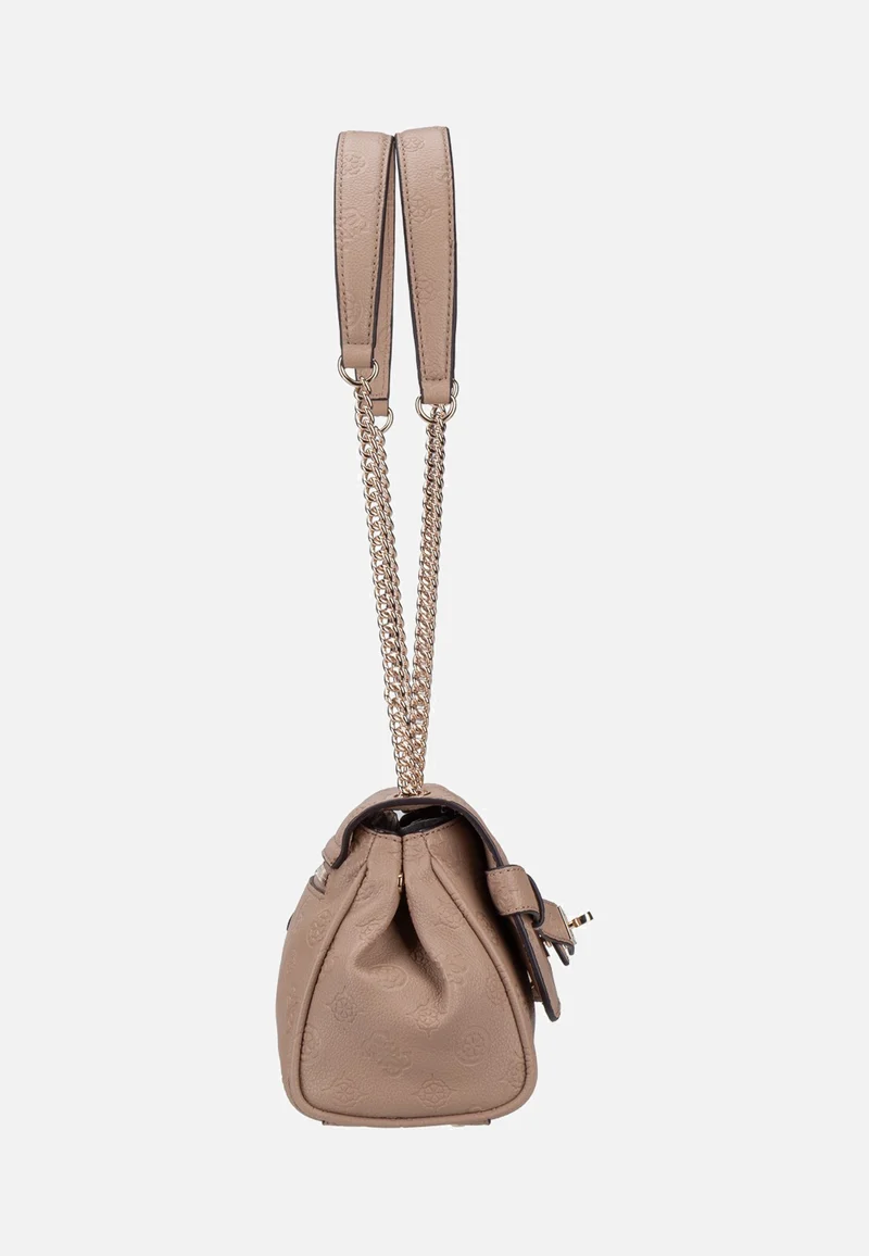 Ella Logo Convertible Flap 46210 Beige Logo - Abendtasche
