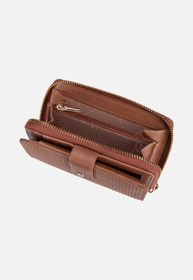 Noemi Ladies Zip Wallet M Cognac - Portemonnaie