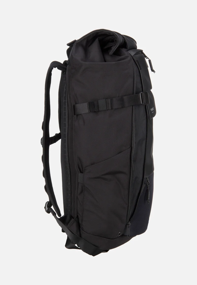 Clark Pack Jet Black - Rolltop Rucksack