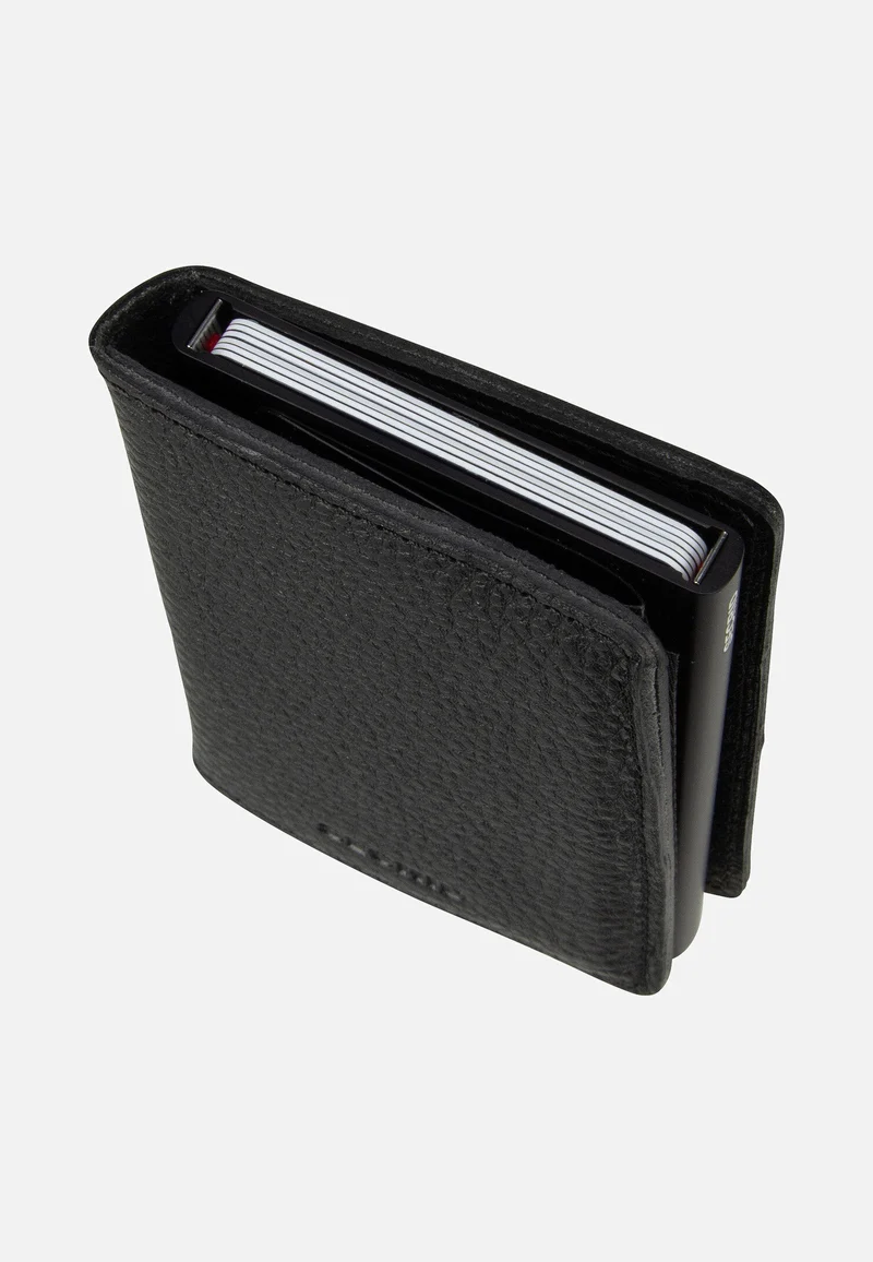 Slimwallet Veg Tanned Black-Black - Portemonnaie