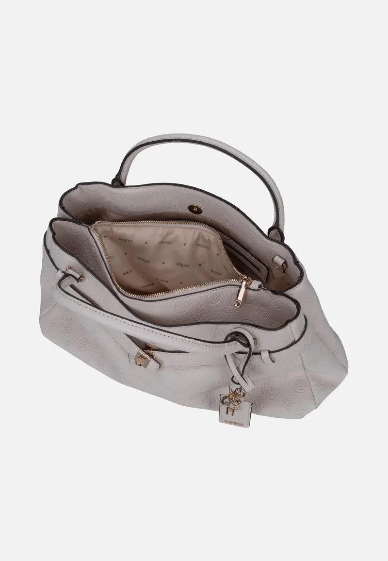 Ella Logo Large Girlfriend 46060 Stone Logo - Satchel