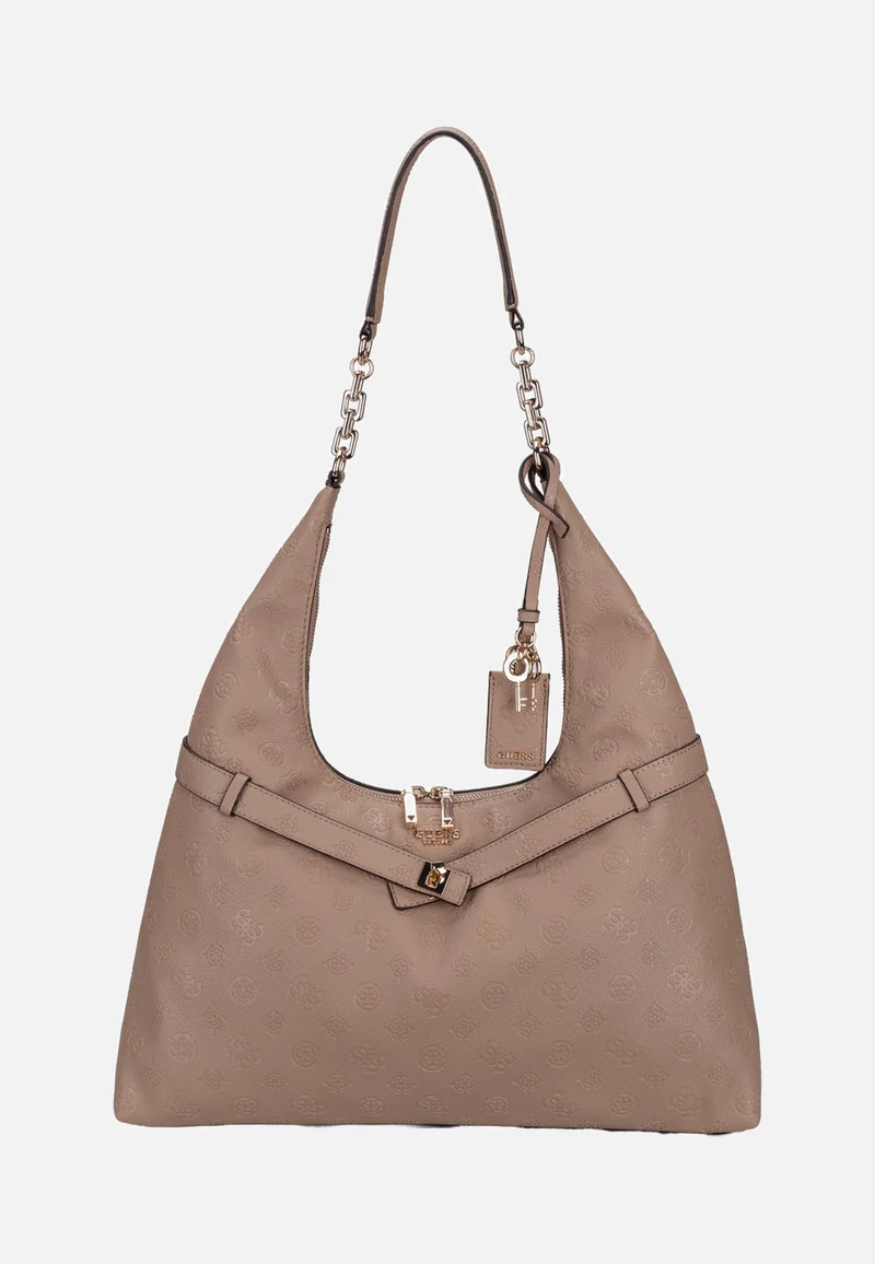 Ella Logo 46010 Beige Logo - Hobo Bag