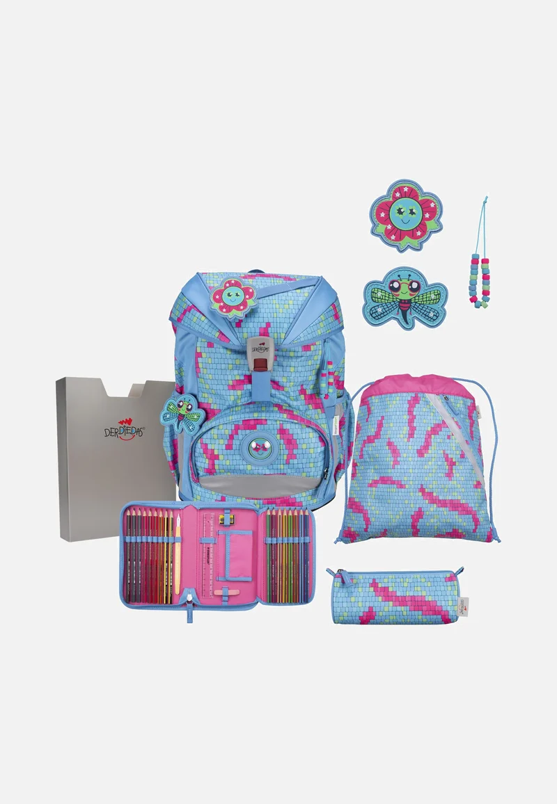 ErgoFlex Set 1 Happy Pixel - Schulrucksack