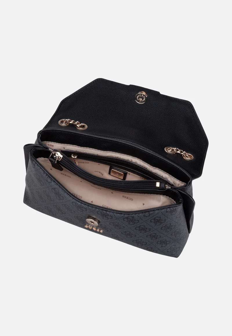 Lindsey Convertible Flap 49210 Coal Logo - Crossbody Bag