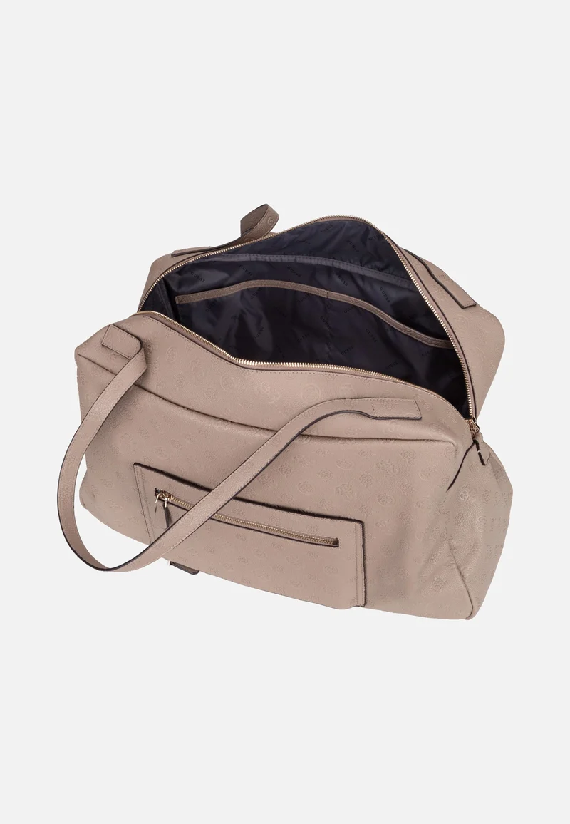 Devon 45024 Taupe Logo - Satchel