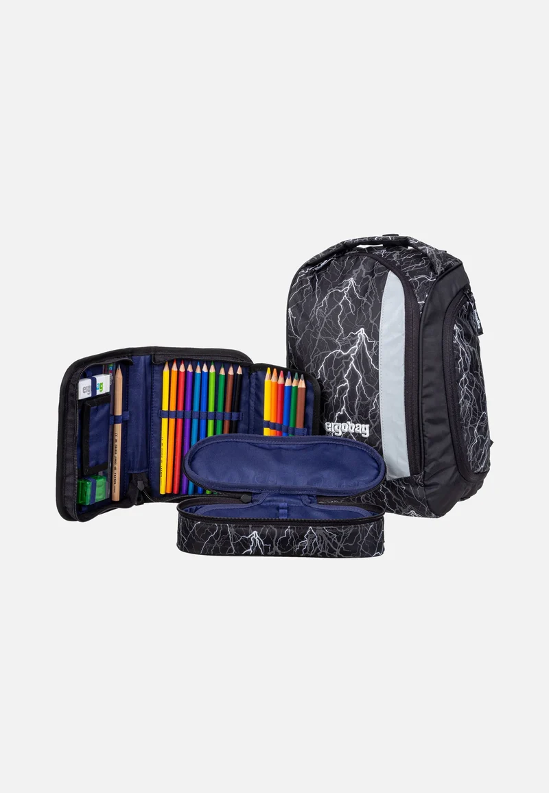 pack Set GLOW Super ReflektBär - Schulranzen
