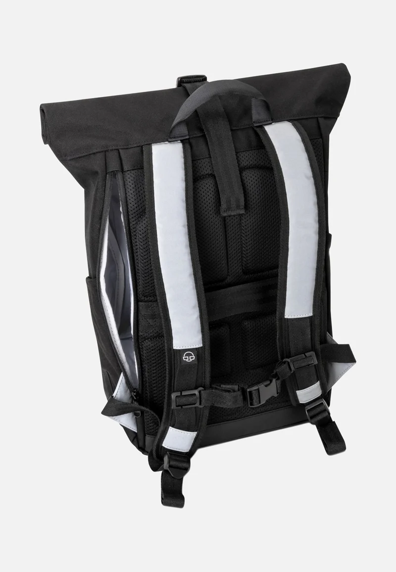 Allen Medium Black Reflective - Rolltop Rucksack