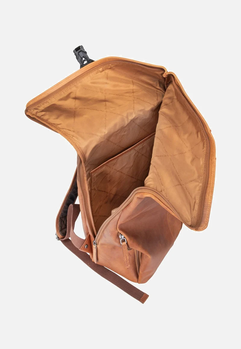 Savona 0322 Cognac - Rolltop Rucksack