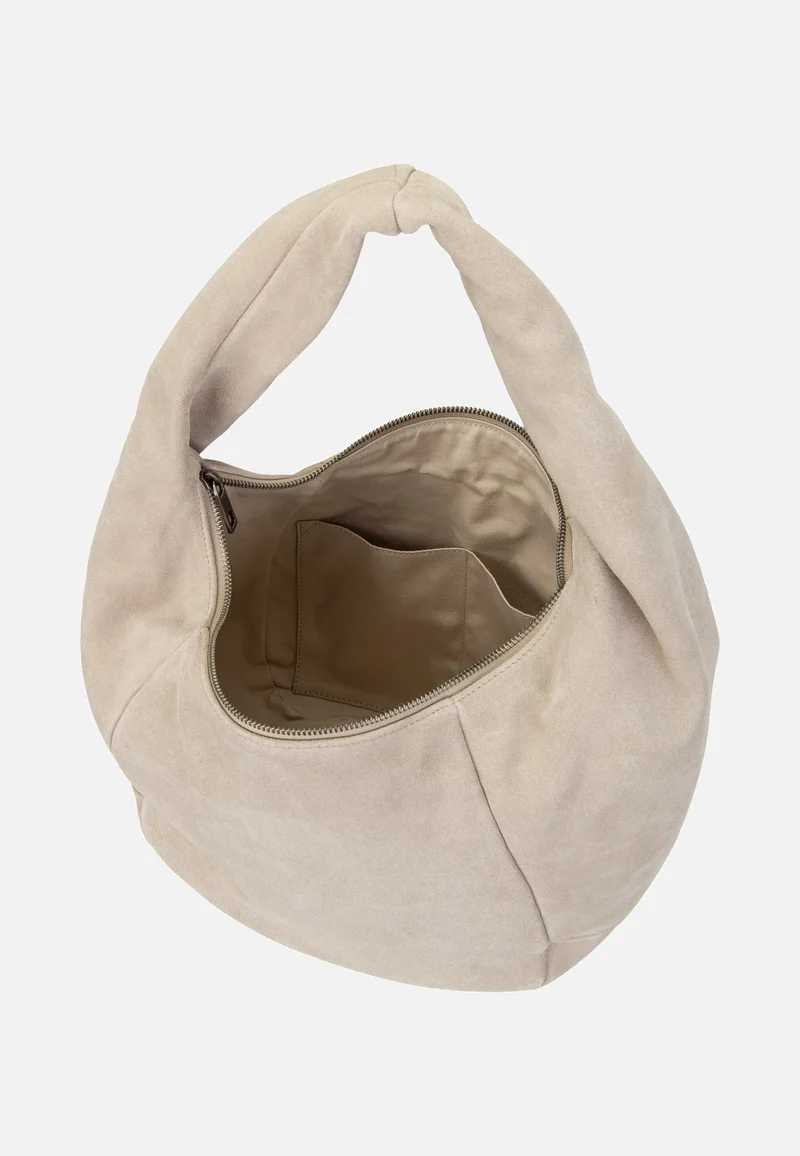 Farrah II Hobo M Hydro Suede Beige - Hobo Bag