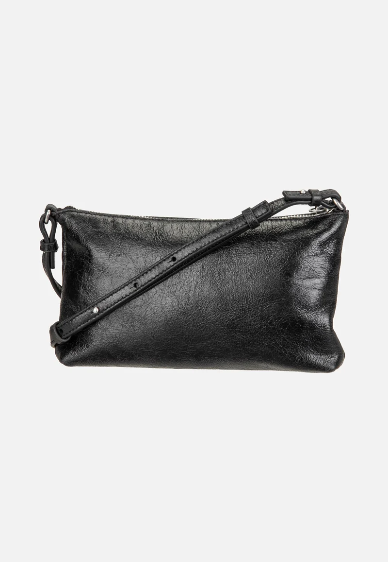 Zena S Single Lamb Crunch Black - Crossbody Bag