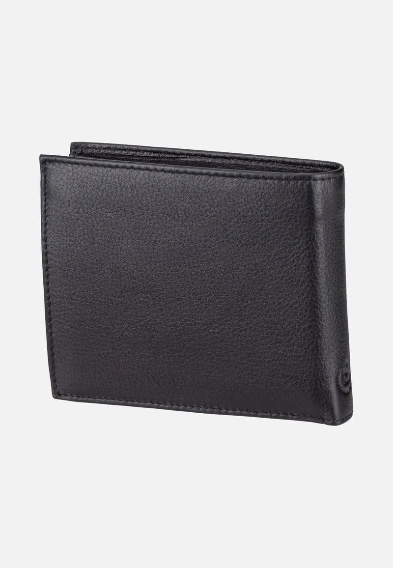 Sempre Wallet With Flap Black - Portemonnaie