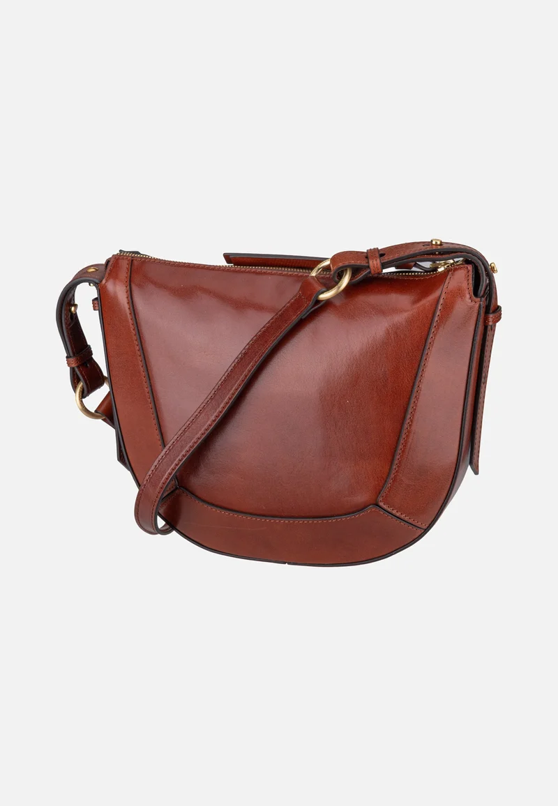 Fedora Crossbody Marrone/Oro - Crossbody Bag