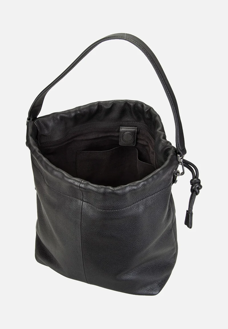 Lya II Hobo M Small Pebble Black - Bucket Bag