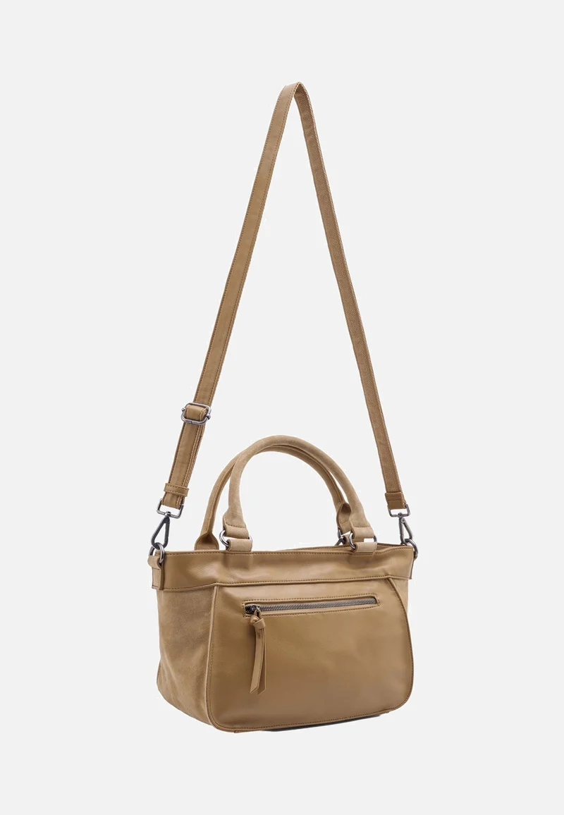 Beautiful Mess Handbag Dark Sand - Henkeltasche