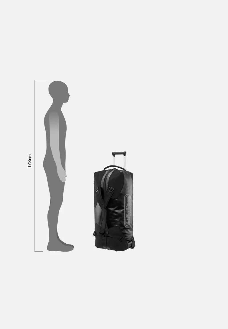 Duffle RG 85L Schwarz - Reisetasche mit Rollen