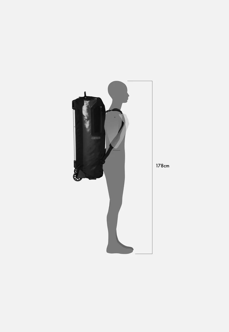 Duffle RG 85L Schwarz - Reisetasche mit Rollen