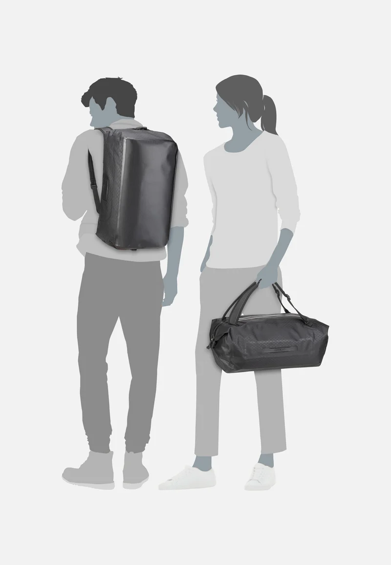 Duffle Metrosphere 40L Black Embossed - Dufflebag