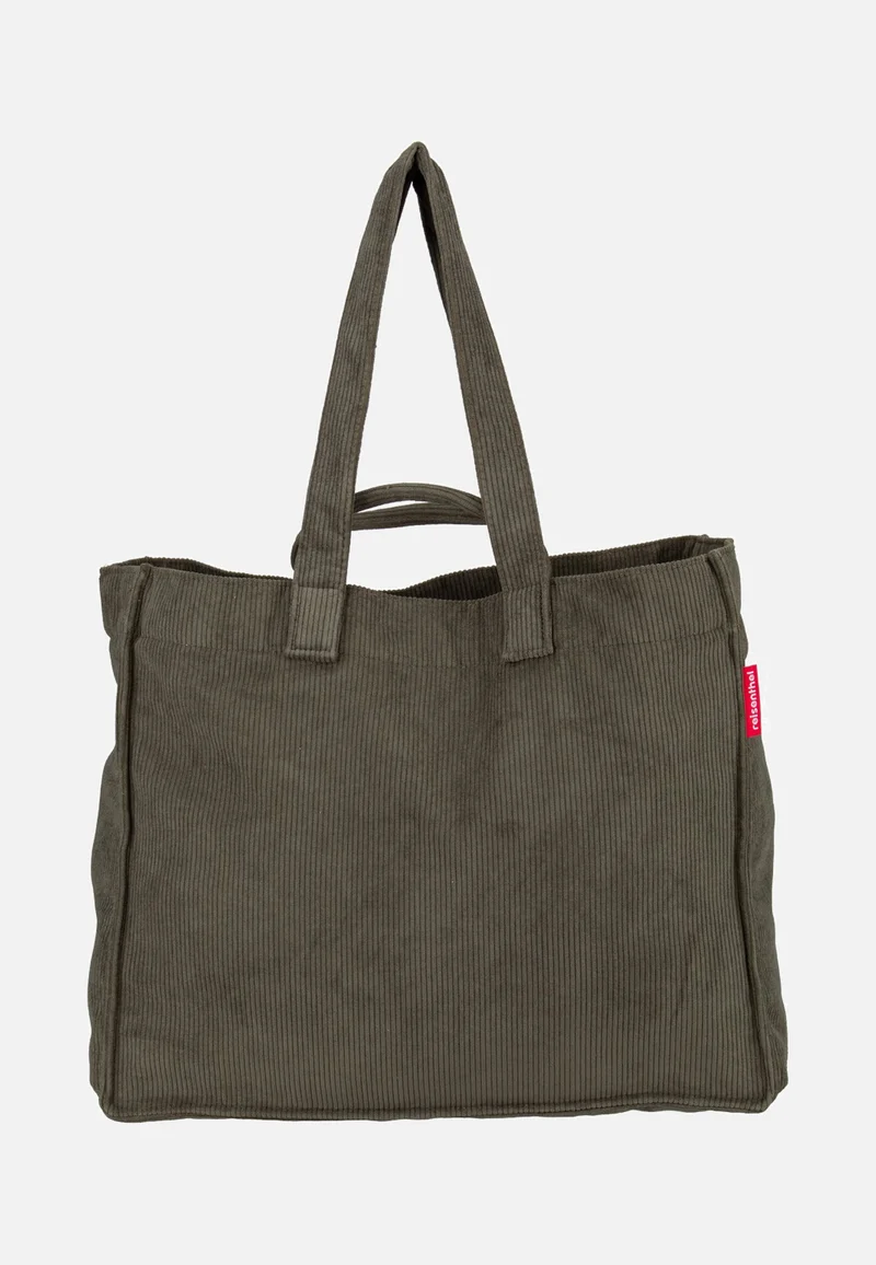 Softshopper Cord Dark Matcha - Shopper