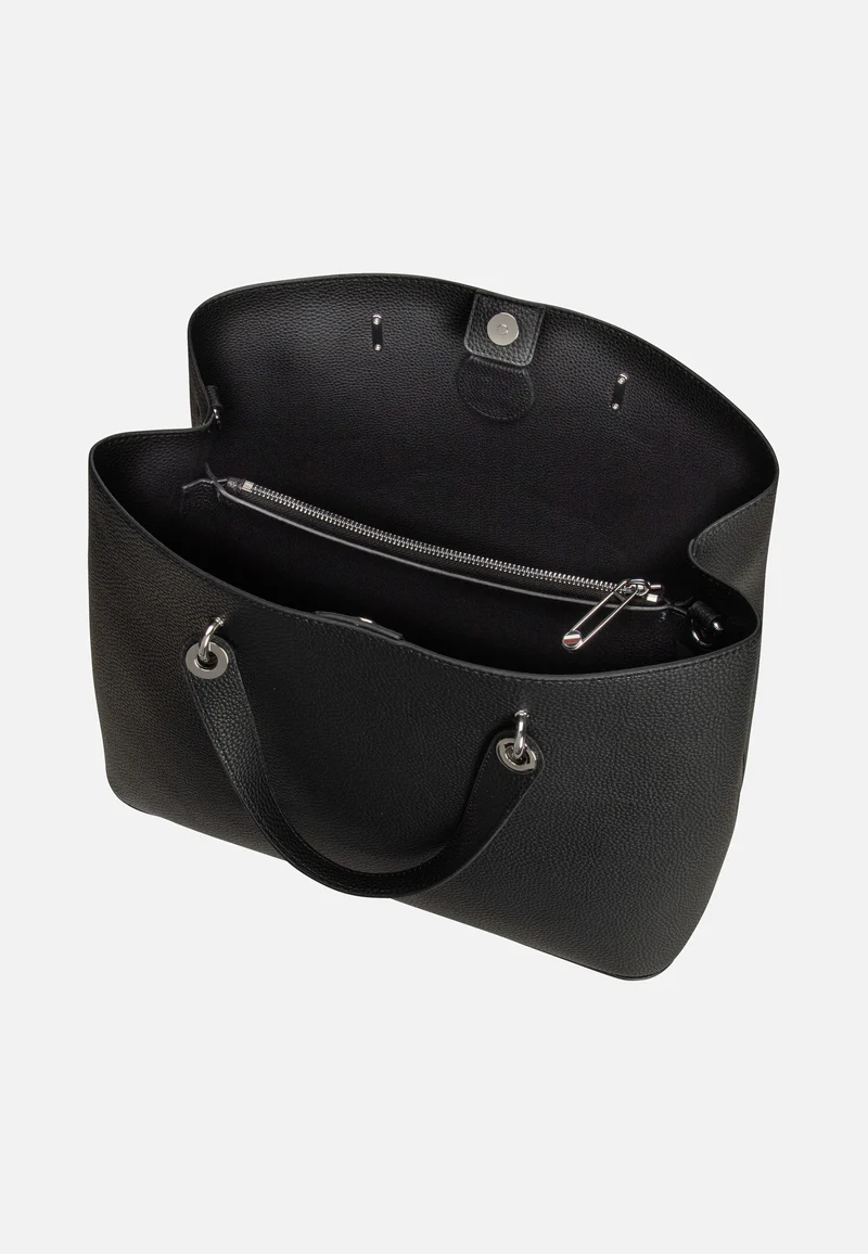 TH Emblem Satchel Black - Tote Bag