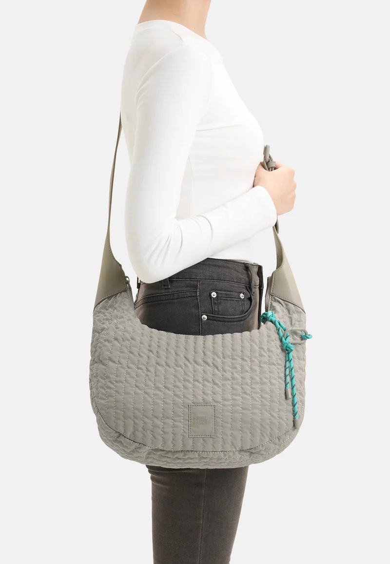 Just Flow Round Hobo Light Grey - Hobo Bag