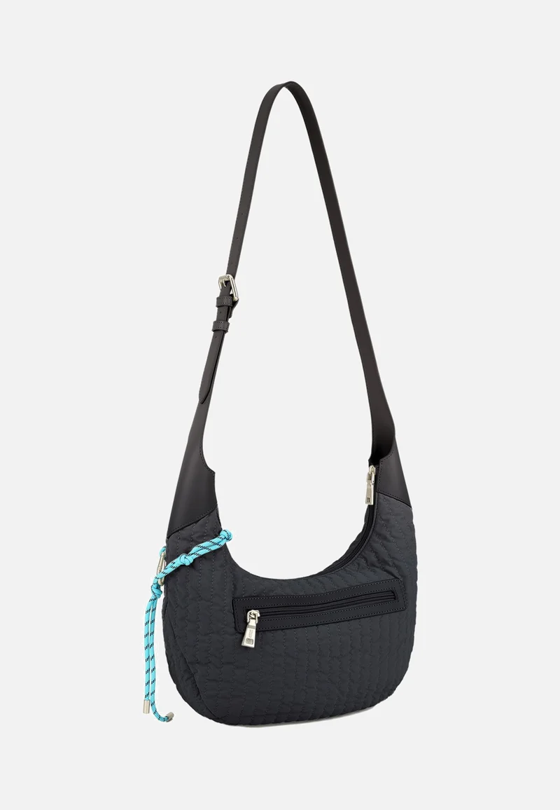 Just Flow Round Hobo Black - Hobo Bag