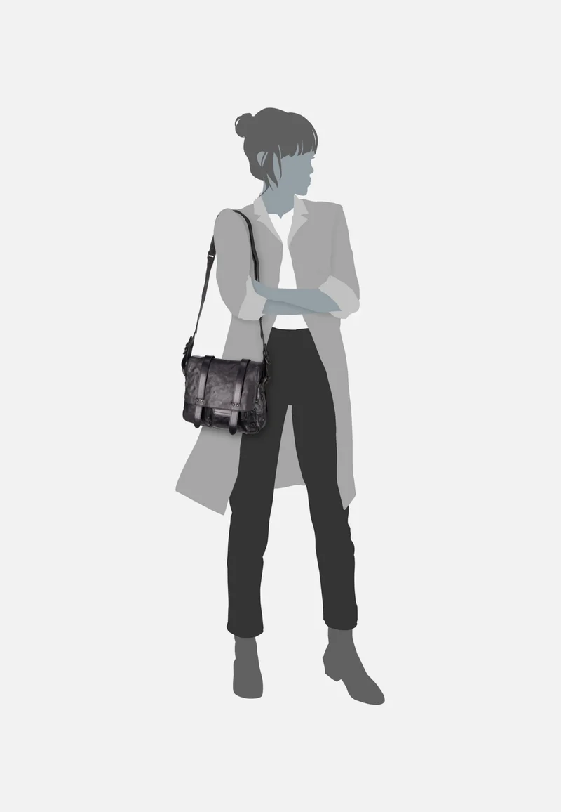 Miss Applepie Black Smoke - Crossbody Bag