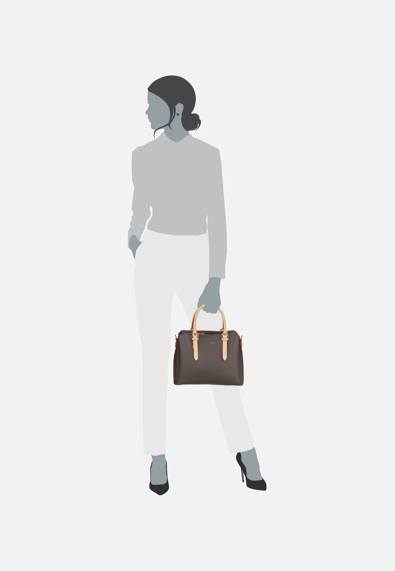 Ella Bowling Bag M Dunkelbraun - Bowling Bag