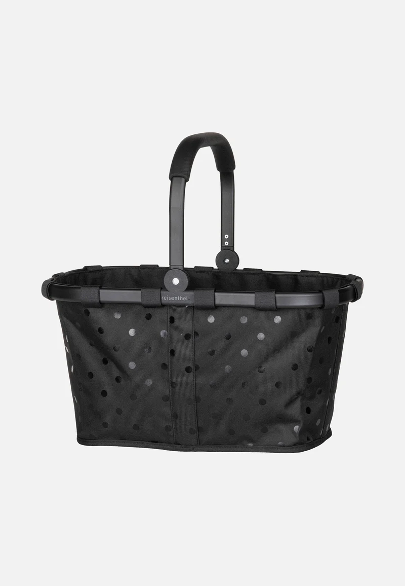 Carrybag Frame Glossy Dots Black - Einkaufskorb