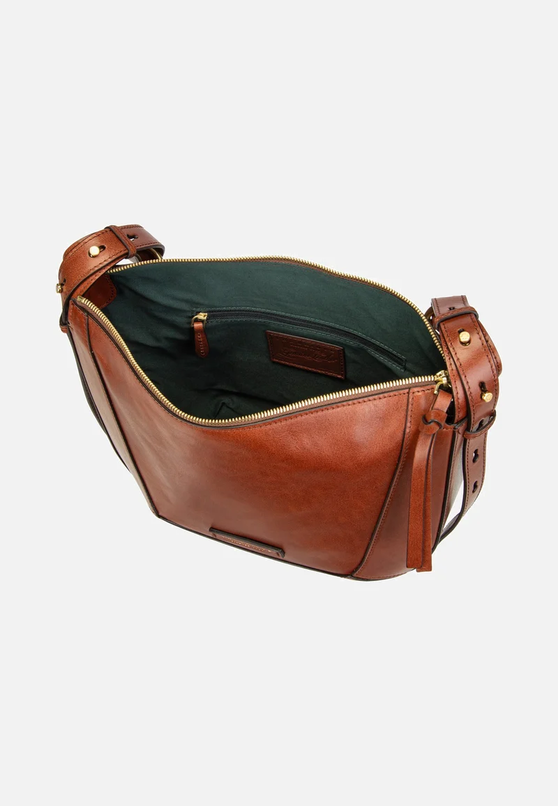 Fedora Shoulder Marrone/Oro - Hobo Bag