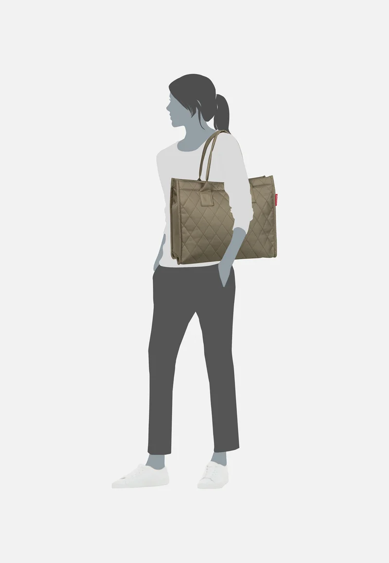 Daily Shopper Rhombus Olive - Tote Bag