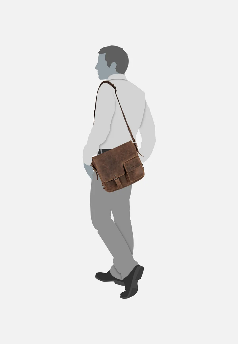 Vintage Revival Messenger 1913 Sattelbraun - Messenger Bag