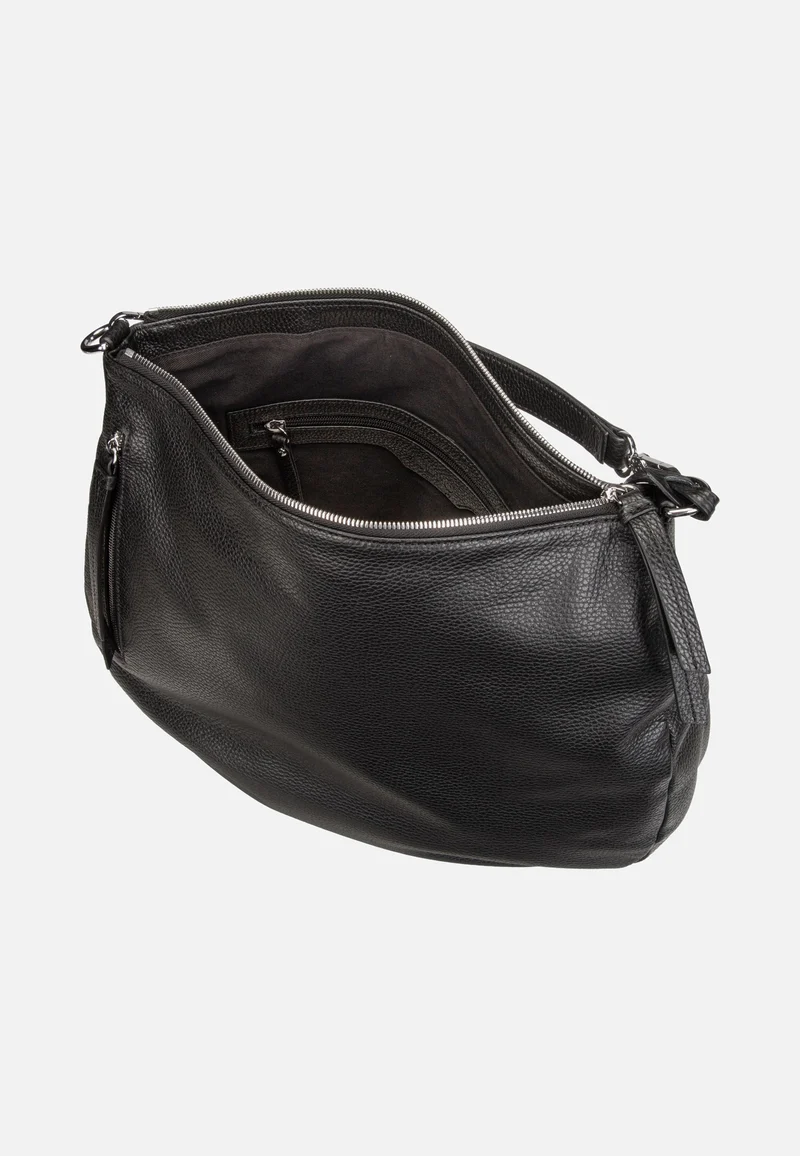 Juna Big Black/Nickel - Hobo Bag