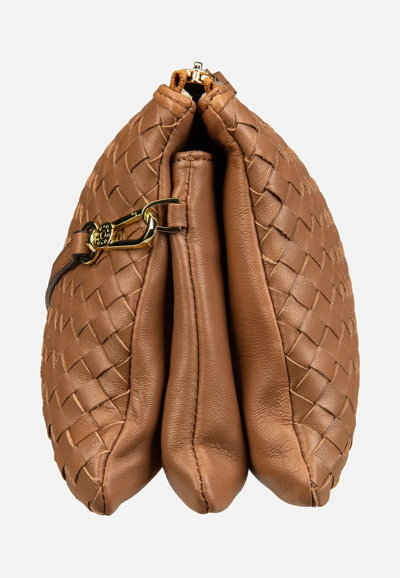 Threefold Piuma Weaving Cuoio - Crossbody Bag