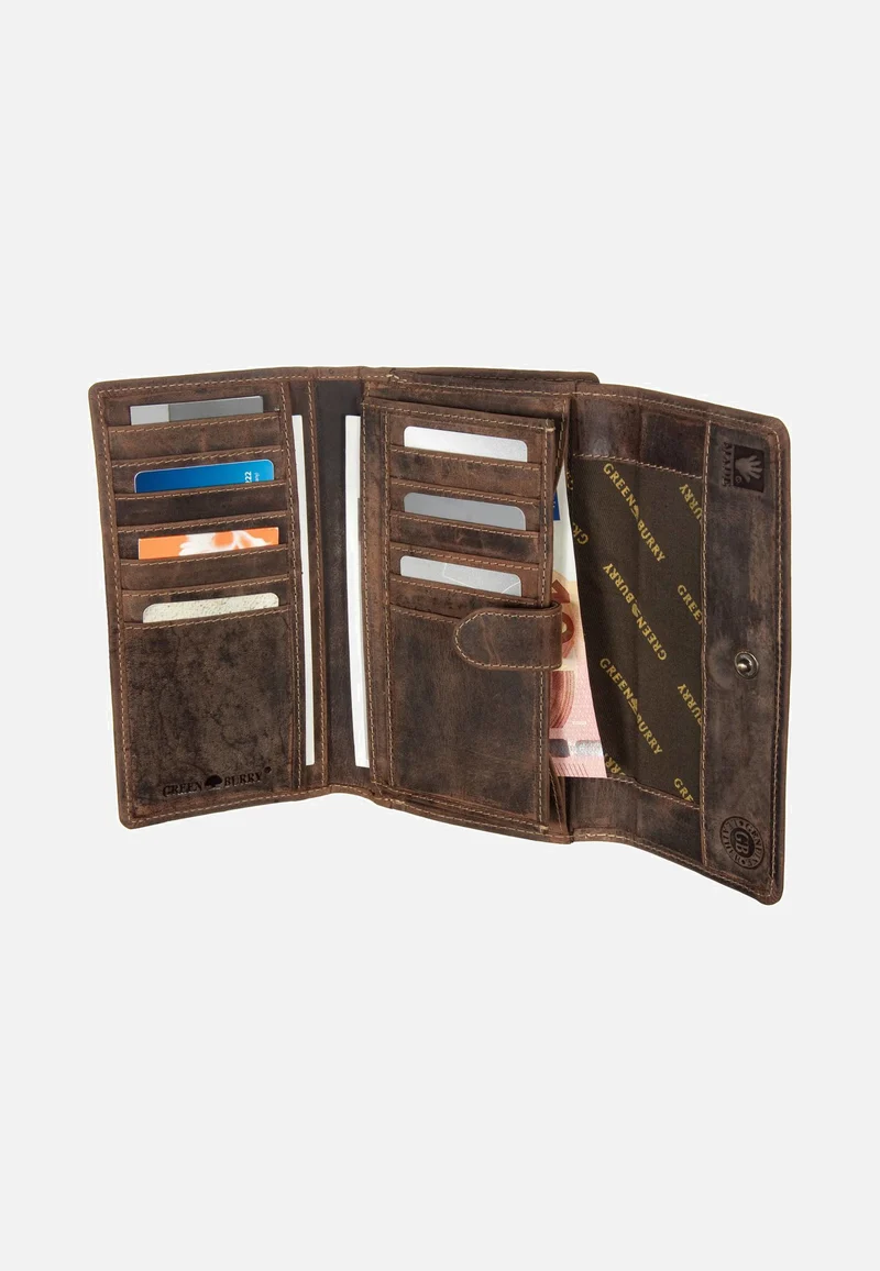 Vintage Groß Sattelbraun - Portemonnaie