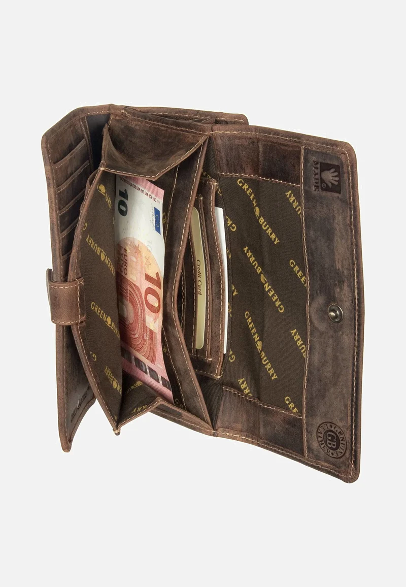 Vintage Groß Sattelbraun - Portemonnaie